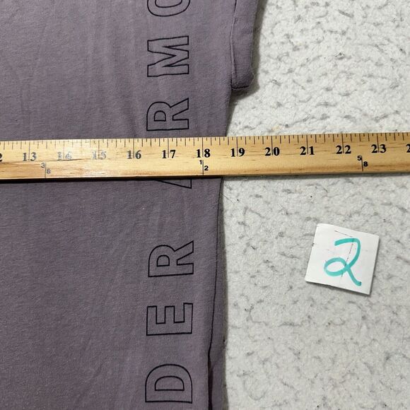 Under Armour HeatGear Women's XS Crewneck Short Sleeve Athletic Purple T Shirt - Picture 8 of 13